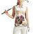 Australia Cup Caulfield Horse Racing Women Sleeveless Polo Shirt Champion Trophy Mix White Roses - Wonder Print Shop