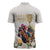 Australia Cup Caulfield Horse Racing Zipper Polo Shirt Champion Trophy Mix White Roses - Wonder Print Shop