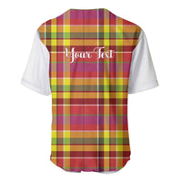 Personalized Dominica Creole Day Baseball Jersey Jounen Kweyol Red Madras Proud - Wonder Print Shop