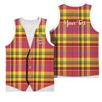 Personalized Dominica Creole Day Basketball Jersey Jounen Kweyol Red Madras Proud - Wonder Print Shop