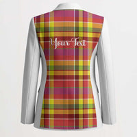 Personalized Dominica Creole Day Blazer Jounen Kweyol Red Madras Proud - Wonder Print Shop