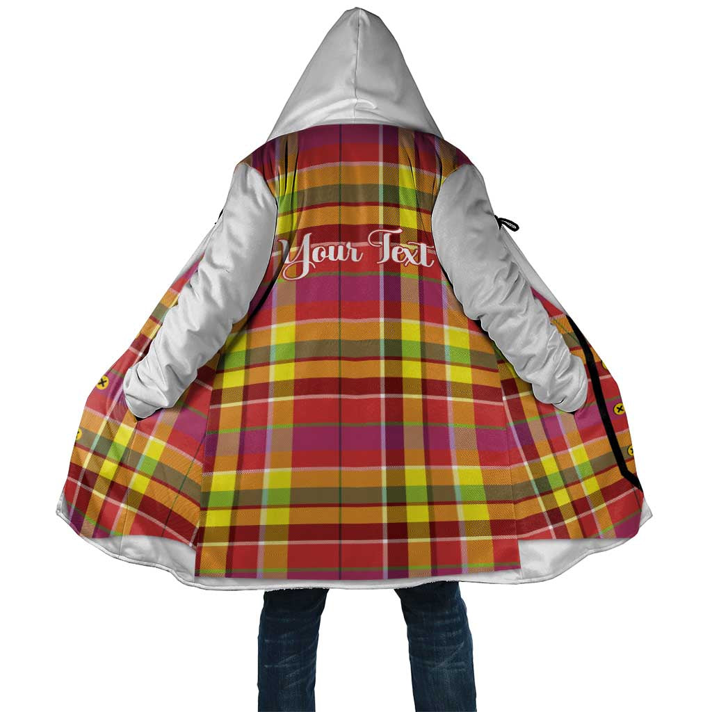 Personalized Dominica Creole Day Cloak Jounen Kweyol Red Madras Proud - Wonder Print Shop