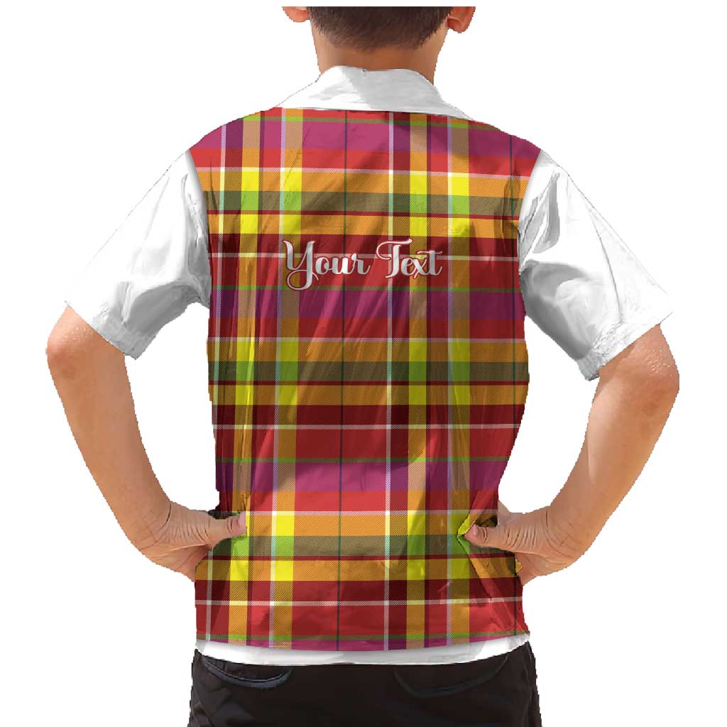 Personalized Dominica Creole Day Family Matching Mermaid Dress and Hawaiian Shirt Jounen Kweyol Red Madras Proud - Wonder Print Shop