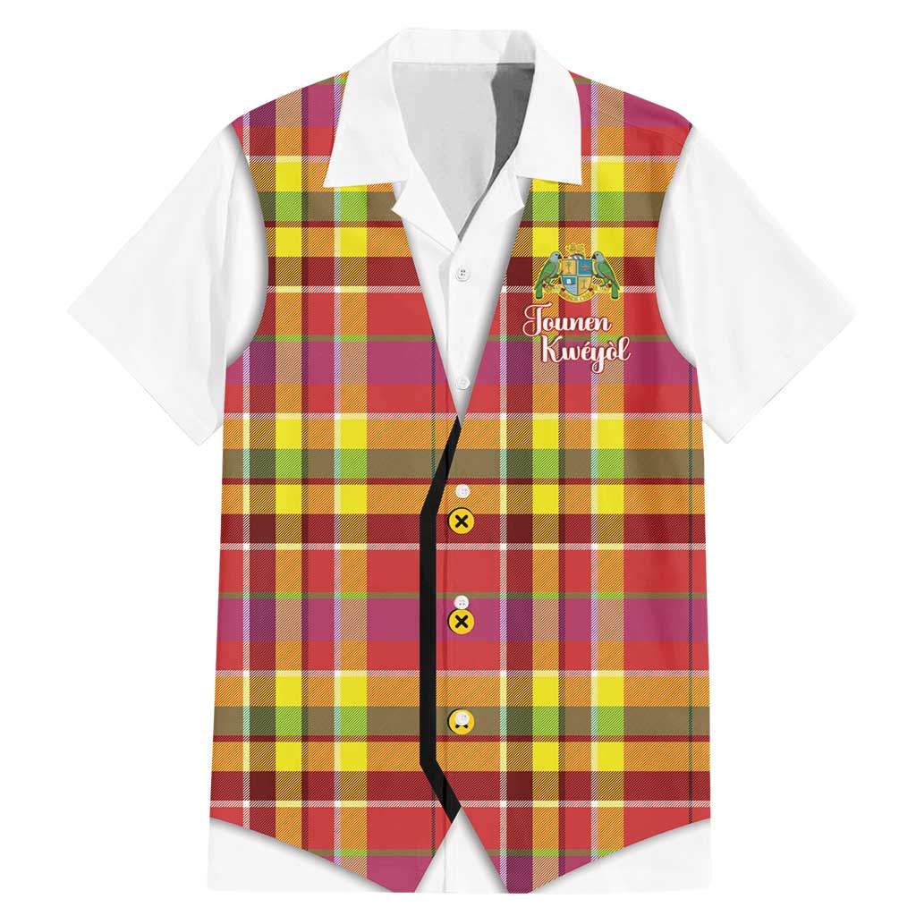 Personalized Dominica Creole Day Family Matching Mermaid Dress and Hawaiian Shirt Jounen Kweyol Red Madras Proud - Wonder Print Shop