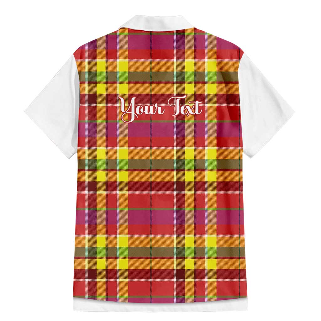 Personalized Dominica Creole Day Family Matching Mermaid Dress and Hawaiian Shirt Jounen Kweyol Red Madras Proud - Wonder Print Shop