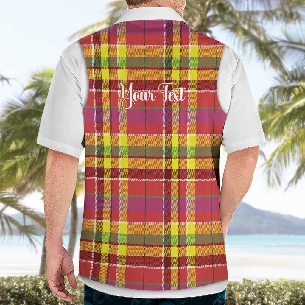 Personalized Dominica Creole Day Hawaiian Shirt Jounen Kweyol Red Madras Proud - Wonder Print Shop