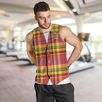 Personalized Dominica Creole Day Men Tank Top Jounen Kweyol Red Madras Proud - Wonder Print Shop