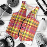 Personalized Dominica Creole Day Men Tank Top Jounen Kweyol Red Madras Proud - Wonder Print Shop