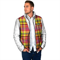 Personalized Dominica Creole Day Padded Jacket Jounen Kweyol Red Madras Proud - Wonder Print Shop