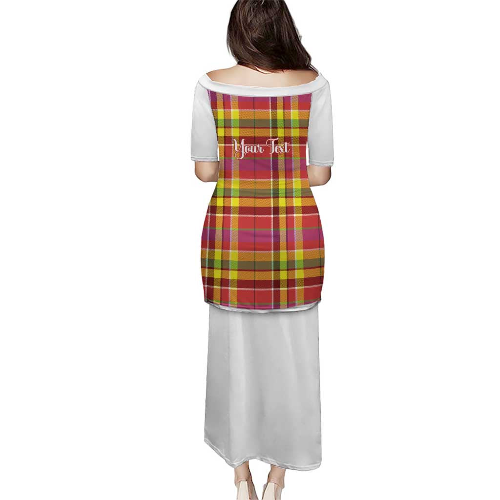 Personalized Dominica Creole Day Puletasi Jounen Kweyol Red Madras Proud - Wonder Print Shop