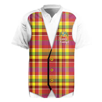 Personalized Dominica Creole Day Rugby Jersey Jounen Kweyol Red Madras Proud - Wonder Print Shop