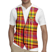 Personalized Dominica Creole Day Rugby Jersey Jounen Kweyol Red Madras Proud - Wonder Print Shop