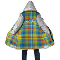 Personalized Dominica Creole Day Cloak Jounen Kweyol Blue Madras Proud - Wonder Print Shop