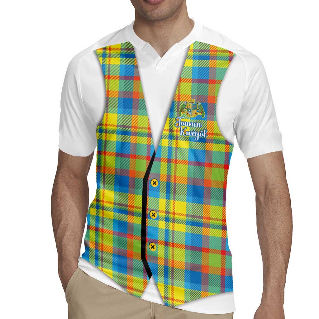 Personalized Dominica Creole Day Rugby Jersey Jounen Kweyol Blue Madras Proud - Wonder Print Shop