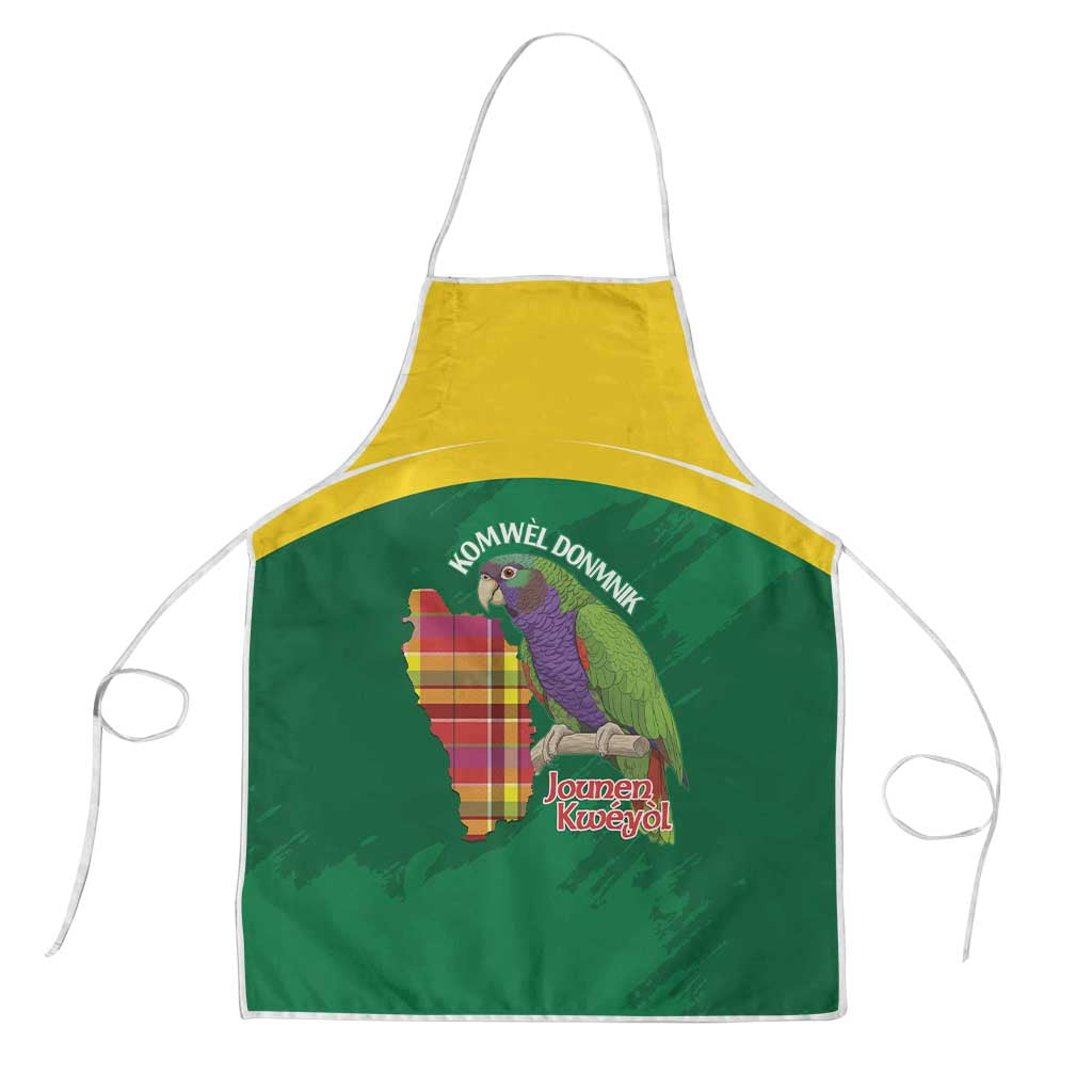 Komwel Donmnik Jounen Kweyol Apron Dominica Creole Day Imperial Amazon - Wonder Print Shop