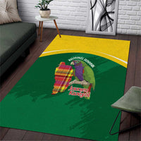 Komwel Donmnik Jounen Kweyol Area Rug Dominica Creole Day Imperial Amazon - Wonder Print Shop