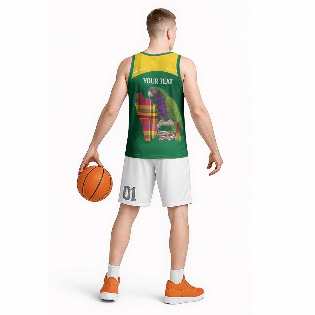 Personalized Komwel Donmnik Jounen Kweyol Basketball Jersey Dominica Creole Day Imperial Amazon - Wonder Print Shop