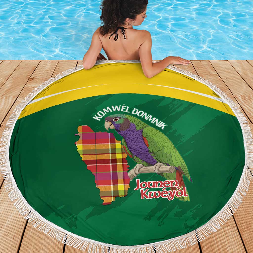 Komwel Donmnik Jounen Kweyol Beach Blanket Dominica Creole Day Imperial Amazon - Wonder Print Shop