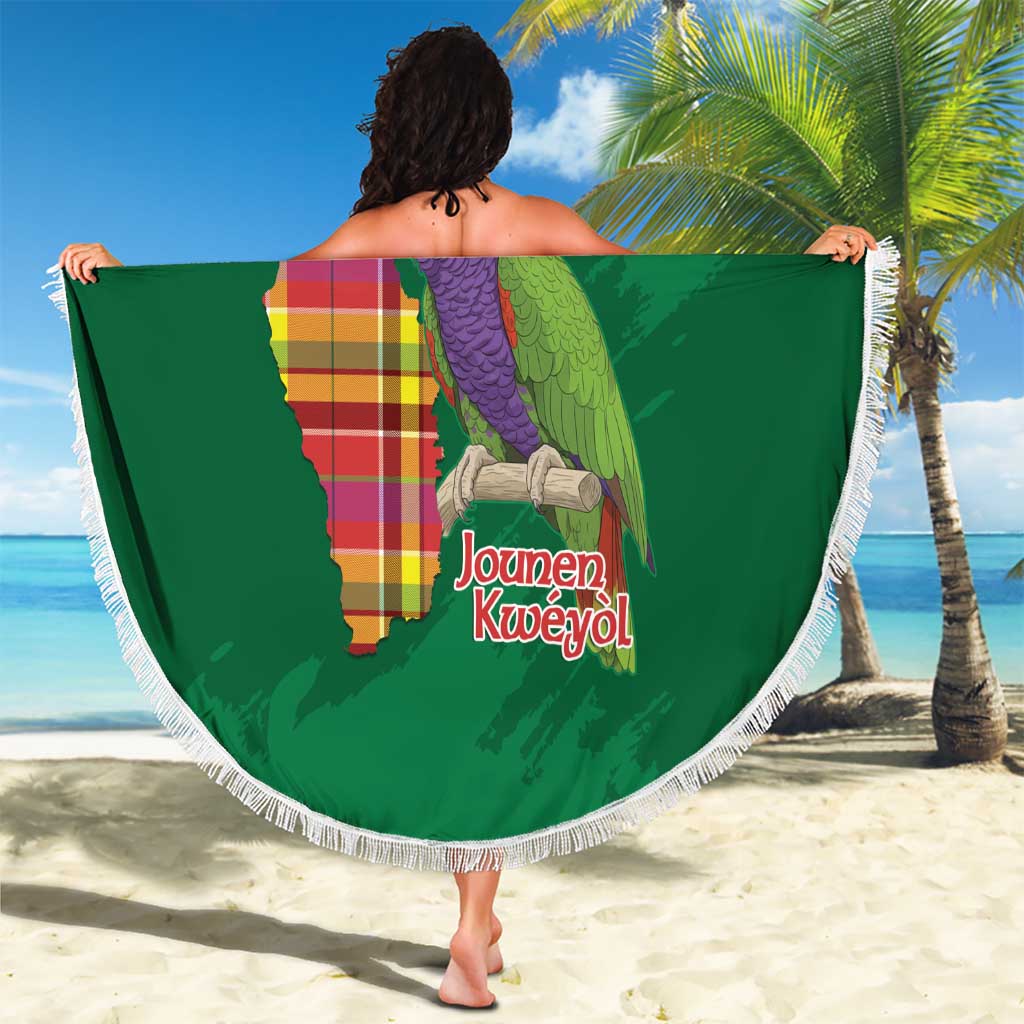 Komwel Donmnik Jounen Kweyol Beach Blanket Dominica Creole Day Imperial Amazon - Wonder Print Shop