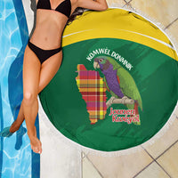 Komwel Donmnik Jounen Kweyol Beach Blanket Dominica Creole Day Imperial Amazon - Wonder Print Shop