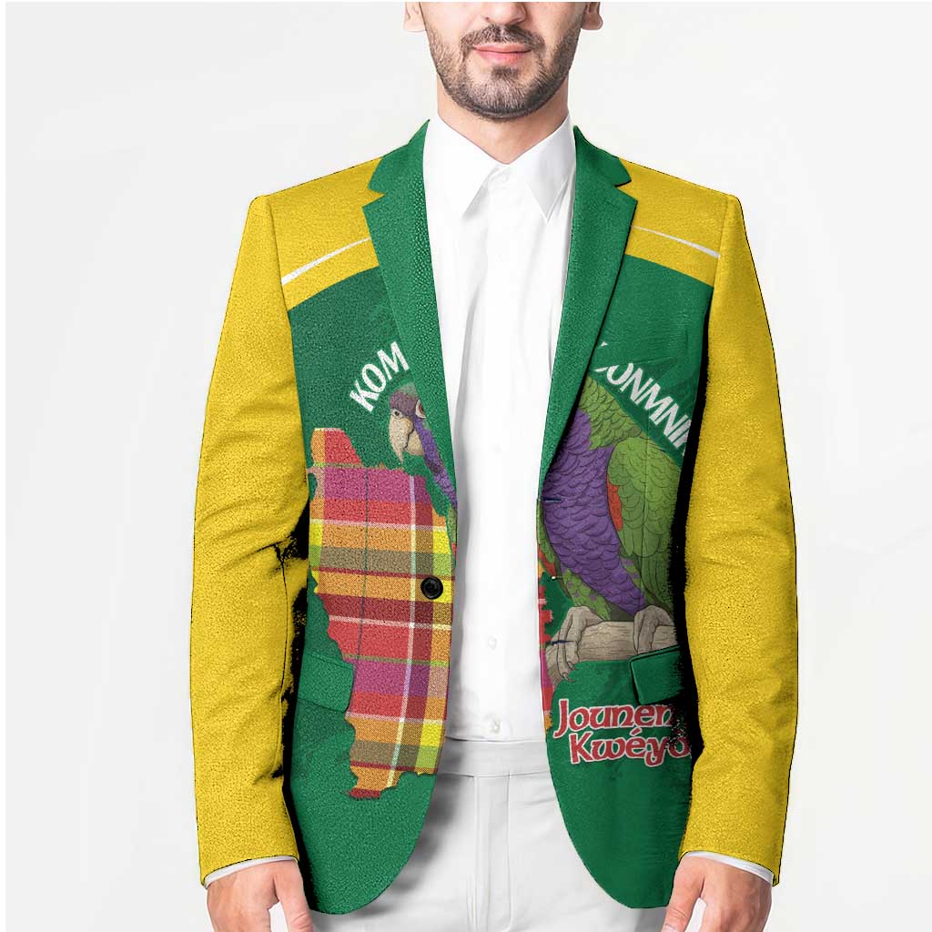 Personalized Komwel Donmnik Jounen Kweyol Blazer Dominica Creole Day Imperial Amazon - Wonder Print Shop