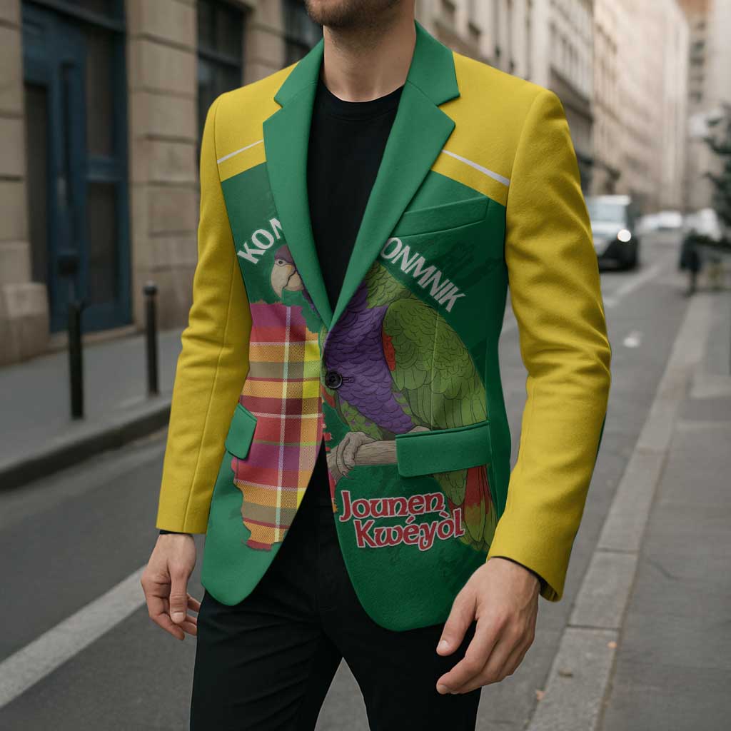 Personalized Komwel Donmnik Jounen Kweyol Blazer Dominica Creole Day Imperial Amazon - Wonder Print Shop