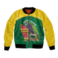 Personalized Komwel Donmnik Jounen Kweyol Bomber Jacket Dominica Creole Day Imperial Amazon - Wonder Print Shop