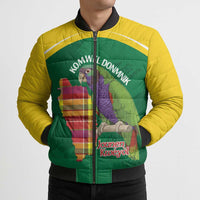 Personalized Komwel Donmnik Jounen Kweyol Bomber Puffer Jacket Dominica Creole Day Imperial Amazon - Wonder Print Shop