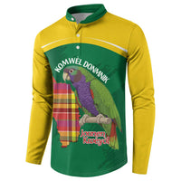 Personalized Komwel Donmnik Jounen Kweyol Button Sweatshirt Dominica Creole Day Imperial Amazon - Wonder Print Shop