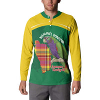 Personalized Komwel Donmnik Jounen Kweyol Button Sweatshirt Dominica Creole Day Imperial Amazon - Wonder Print Shop