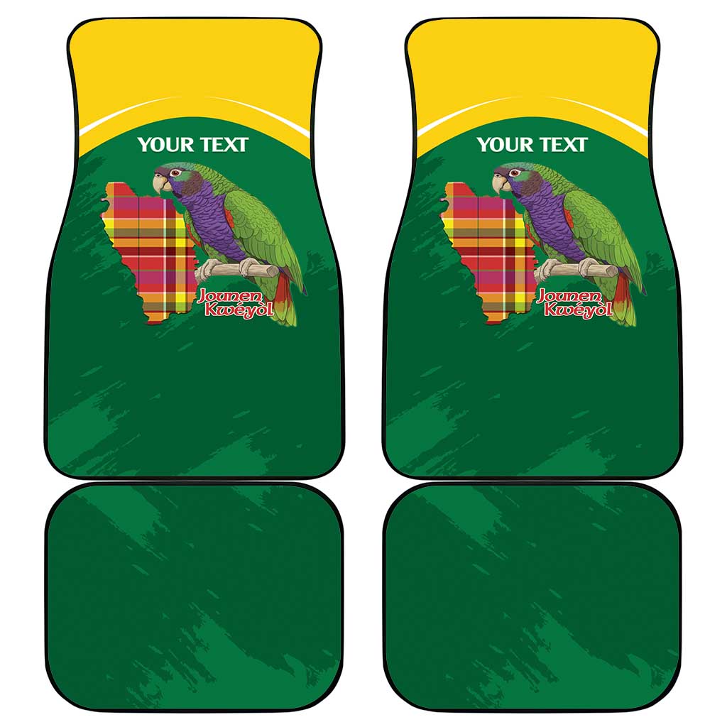 Personalized Komwel Donmnik Jounen Kweyol Car Mats Dominica Creole Day Imperial Amazon - Wonder Print Shop