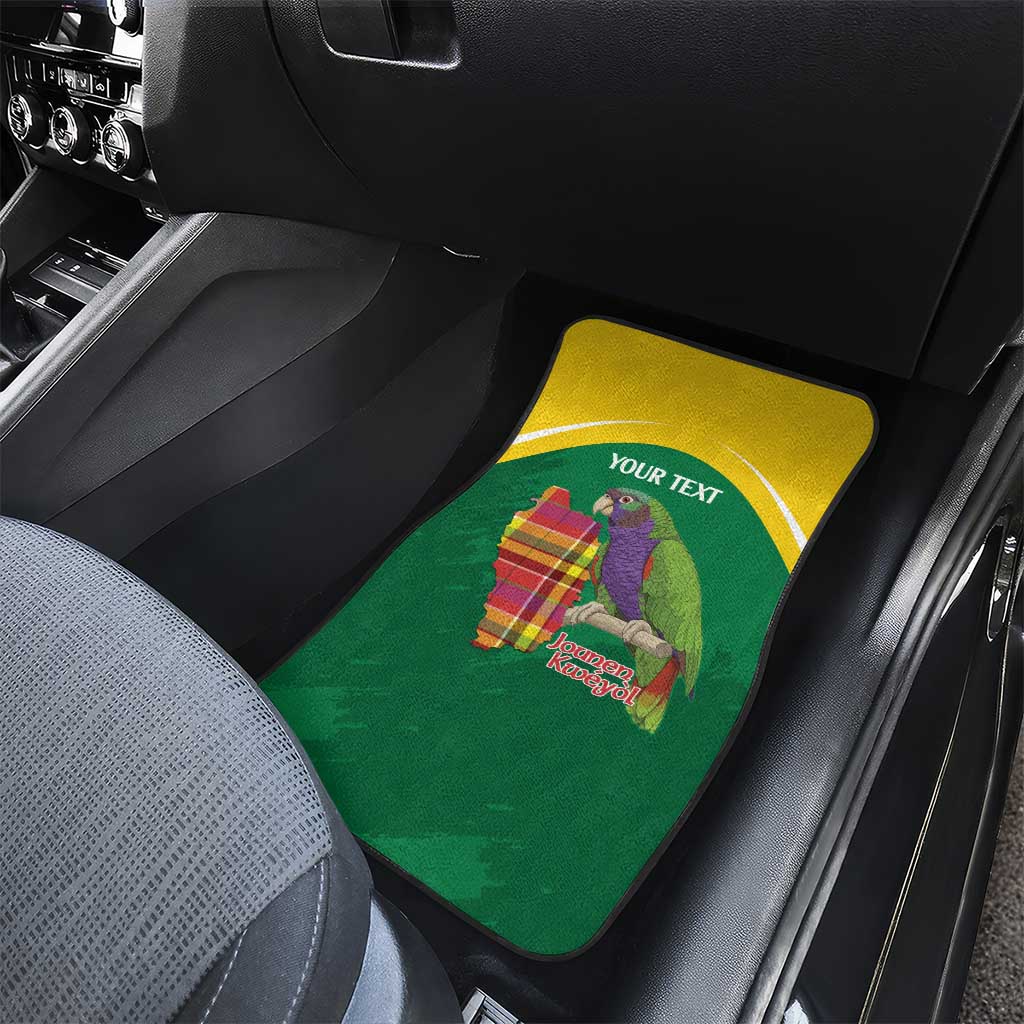 Personalized Komwel Donmnik Jounen Kweyol Car Mats Dominica Creole Day Imperial Amazon - Wonder Print Shop