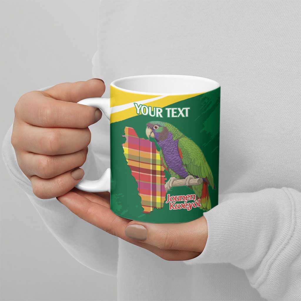 Personalized Komwel Donmnik Jounen Kweyol Ceramic Mug Dominica Creole Day Imperial Amazon - Wonder Print Shop