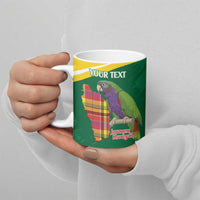 Personalized Komwel Donmnik Jounen Kweyol Ceramic Mug Dominica Creole Day Imperial Amazon - Wonder Print Shop