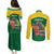 Personalized Komwel Donmnik Jounen Kweyol Couples Matching Puletasi and Long Sleeve Button Shirt Dominica Creole Day Imperial Amazon - Wonder Print Shop