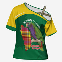 Personalized Komwel Donmnik Jounen Kweyol Cross Shoulder Shirt Dominica Creole Day Imperial Amazon - Wonder Print Shop
