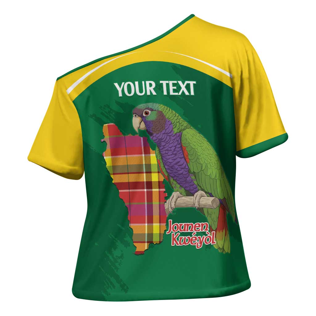 Personalized Komwel Donmnik Jounen Kweyol Cross Shoulder Shirt Dominica Creole Day Imperial Amazon - Wonder Print Shop