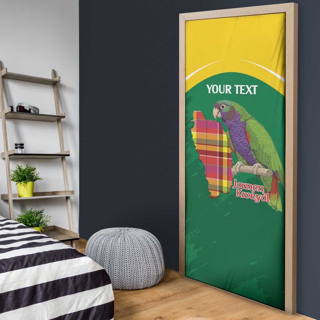 Personalized Komwel Donmnik Jounen Kweyol Door Cover Dominica Creole Day Imperial Amazon - Wonder Print Shop