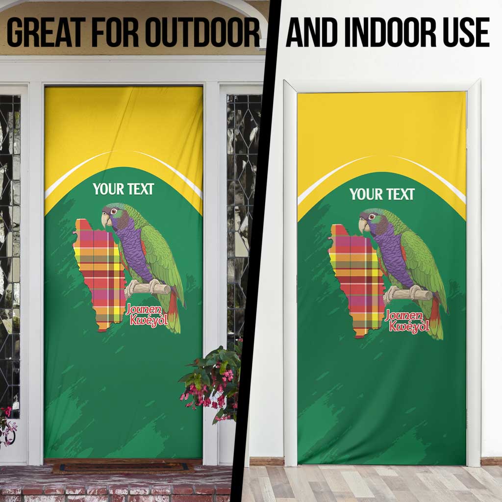 Personalized Komwel Donmnik Jounen Kweyol Door Cover Dominica Creole Day Imperial Amazon - Wonder Print Shop