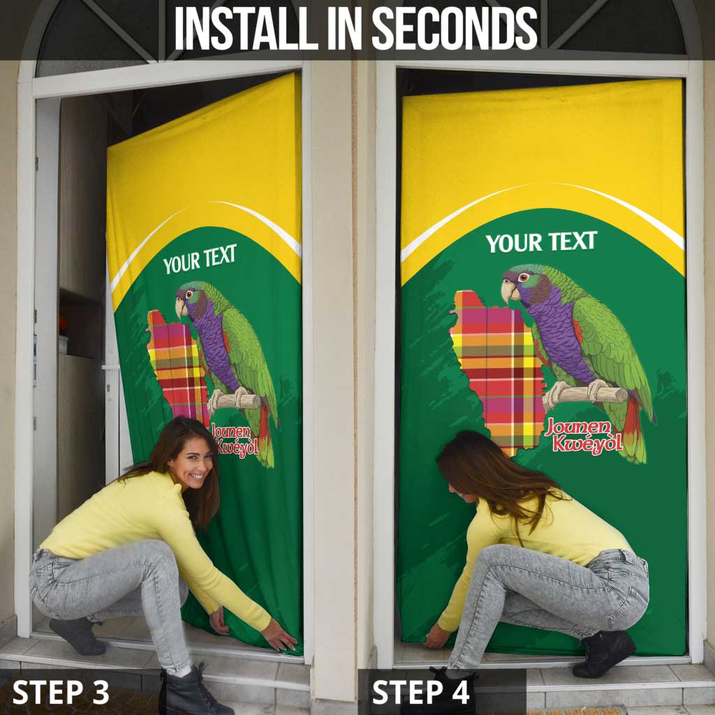 Personalized Komwel Donmnik Jounen Kweyol Door Cover Dominica Creole Day Imperial Amazon - Wonder Print Shop