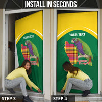 Personalized Komwel Donmnik Jounen Kweyol Door Cover Dominica Creole Day Imperial Amazon - Wonder Print Shop