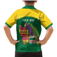 Personalized Komwel Donmnik Jounen Kweyol Family Matching Mermaid Dress and Hawaiian Shirt Dominica Creole Day Imperial Amazon - Wonder Print Shop