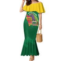 Personalized Komwel Donmnik Jounen Kweyol Family Matching Mermaid Dress and Hawaiian Shirt Dominica Creole Day Imperial Amazon - Wonder Print Shop