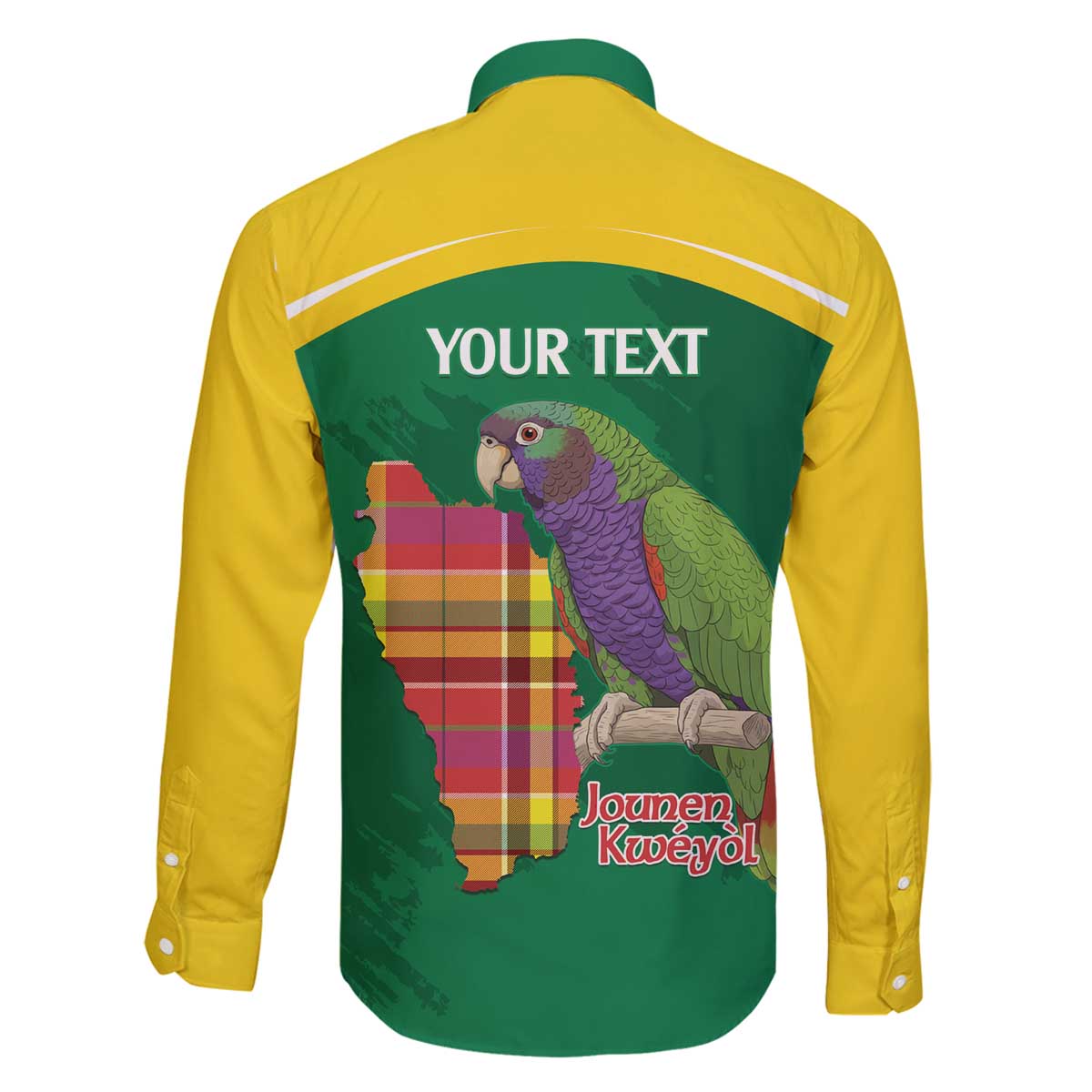 Personalized Komwel Donmnik Jounen Kweyol Family Matching Off The Shoulder Long Sleeve Dress and Hawaiian Shirt Dominica Creole Day Imperial Amazon - Wonder Print Shop