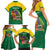 Personalized Komwel Donmnik Jounen Kweyol Family Matching Short Sleeve Bodycon Dress and Hawaiian Shirt Dominica Creole Day Imperial Amazon - Wonder Print Shop