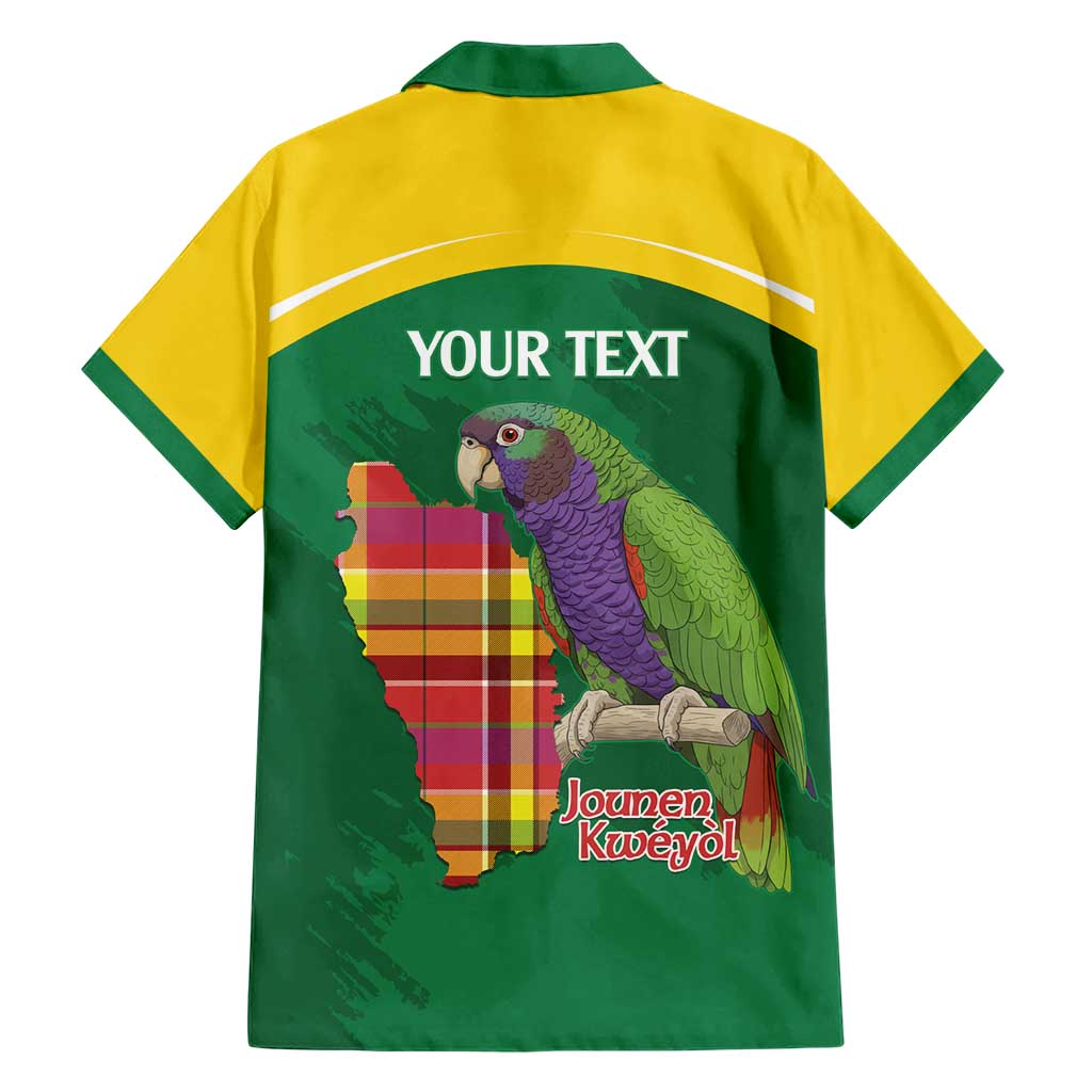 Personalized Komwel Donmnik Jounen Kweyol Family Matching Short Sleeve Bodycon Dress and Hawaiian Shirt Dominica Creole Day Imperial Amazon - Wonder Print Shop