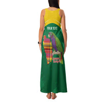 Personalized Komwel Donmnik Jounen Kweyol Family Matching Tank Maxi Dress and Hawaiian Shirt Dominica Creole Day Imperial Amazon - Wonder Print Shop
