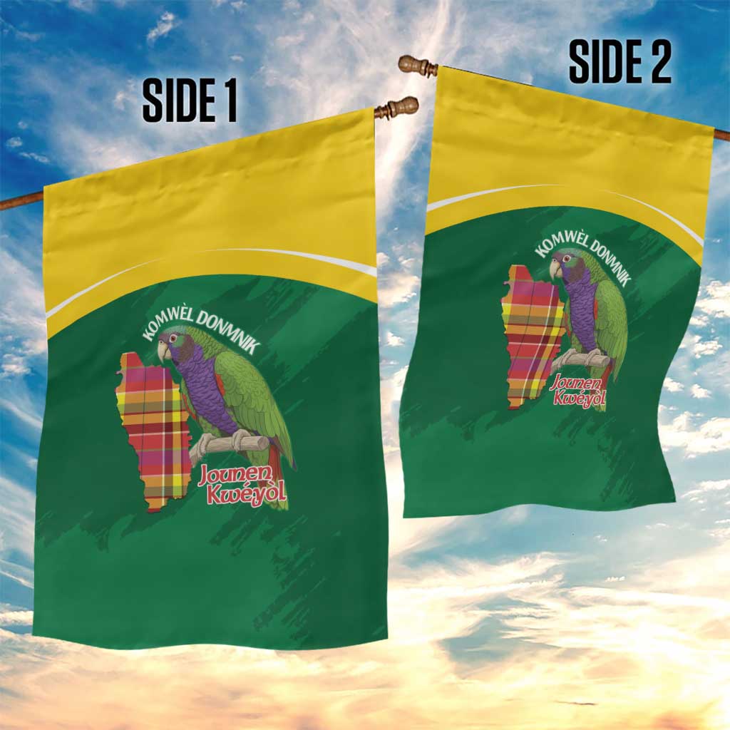 Komwel Donmnik Jounen Kweyol Garden Flag Dominica Creole Day Imperial Amazon - Wonder Print Shop