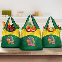 Komwel Donmnik Jounen Kweyol Grocery Bag Dominica Creole Day Imperial Amazon - Wonder Print Shop