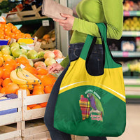 Komwel Donmnik Jounen Kweyol Grocery Bag Dominica Creole Day Imperial Amazon - Wonder Print Shop